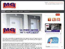 Tablet Screenshot of mgconstructions.net
